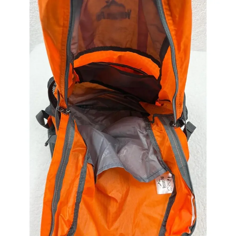 Venture Pal Orange Adjustable‎ Straps Mesh Pockets Zipper Pocket Backpack